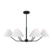 Visual Comfort Studio DJC1016MBK Burke Six Light Chandelier, Midnight Black Main Image.jpg