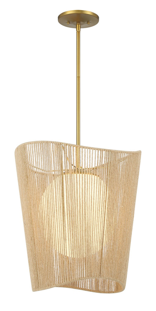 Minka-Lavery 6575-695 Key Largo One Light Pendant, Soft Brass Main Image.jpg