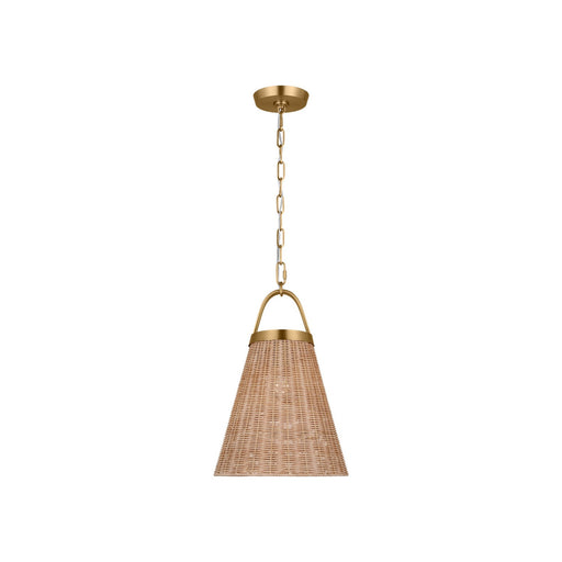 Visual Comfort Studio CP1421BBS Whitby One Light Pendant, Burnished Brass Main Image.jpg