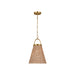 Visual Comfort Studio CP1421BBS Whitby One Light Pendant, Burnished Brass Main Image.jpg