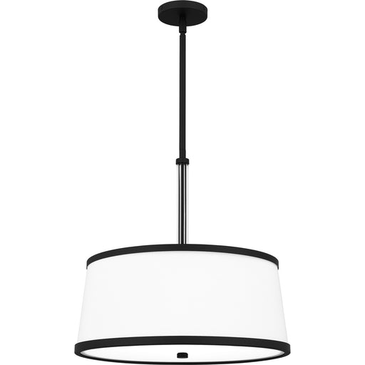 Quoizel KYL2820MBK Kylen Four Light Pendant, Matte Black Main Image.jpg