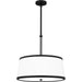 Quoizel KYL2820MBK Kylen Four Light Pendant, Matte Black Main Image.jpg