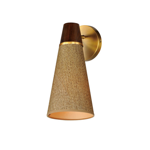 Maxim 14480GCNAB Sumatra One Light Wall Sconce, Natural Aged Brass Main Image.jpg