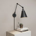 Millennium 10001-MB Evonne One Light Swing Arm Wall Sconce, Matte Black Main Image.jpg