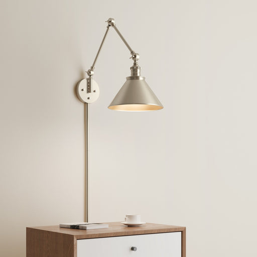 Millennium 11001-MG Edward One Light Swing Arm Wall Sconce, Modern Gold Main Image.jpg