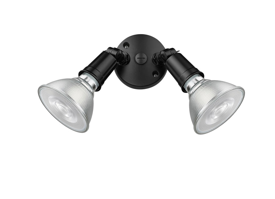 Millennium 16002-PBK Two Light Security Flood Light, Powder Coated Black Main Image.jpg