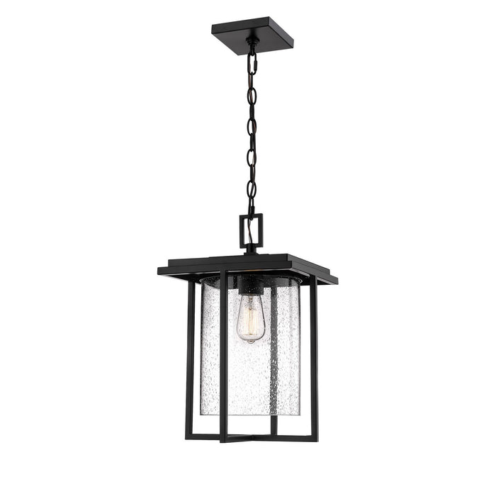 Millennium 2625-PBK Adair One Light Outdoor Hanging Lantern, Powder Coated Black Main Image.jpg