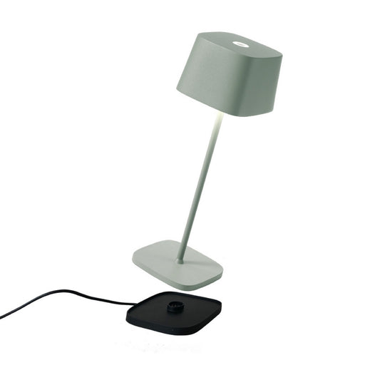 Zafferano LD0870G4 Ofelia LED Table Lamp, Sage Main Image.jpg