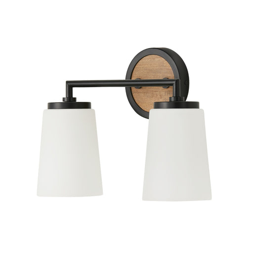 Capital Lighting 150821WK-546 Jonah Two Light Vanity, Light Wood and Matte Black Main Image.jpg