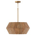 Capital Lighting 351041LW Nadeau Four Light Pendant, Light Wood and Patinaed Brass Main Image.jpg