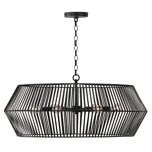 Capital Lighting 430361MB Kaiya Six Light Chandelier, Matte Black Main Image.jpg