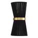 Capital Lighting 641221KP Cecilia Two Light Wall Sconce, Black Rope and Patinaed Brass Main Image.jpg