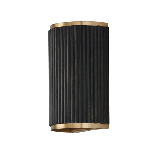 Capital Lighting 650721KR Donovan Two Light Wall Sconce, Black Stain and Matte Brass Main Image.jpg