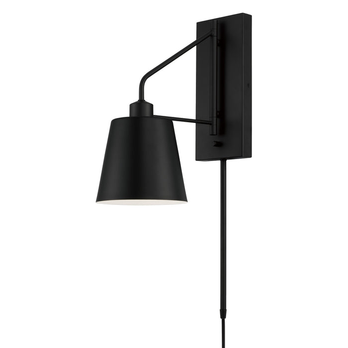 Capital Lighting 651311MB Alden One Light Wall Sconce, Matte Black Main Image.jpg