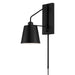 Capital Lighting 651311MB Alden One Light Wall Sconce, Matte Black Main Image.jpg