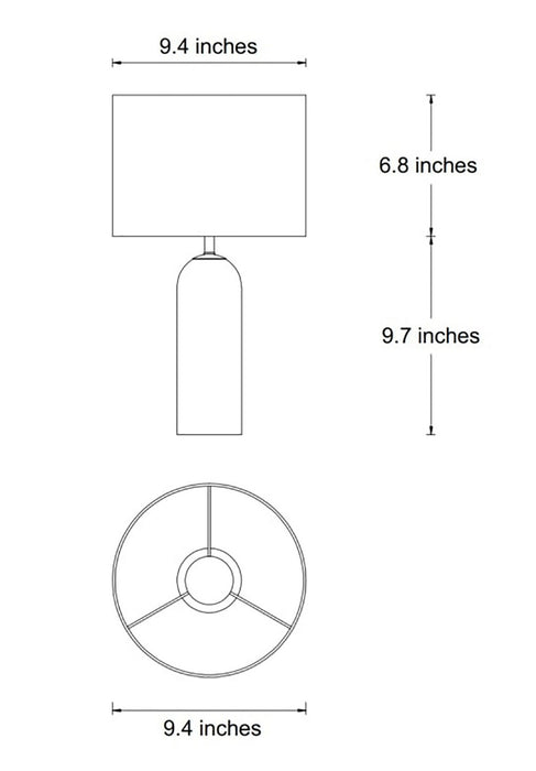Beacon Lighting 27043001 Firma Two Light Table Lamp, White Alternate Image 4.jpg
