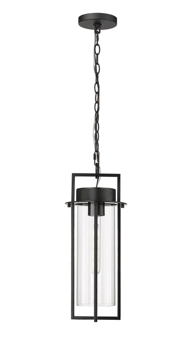 Millennium 10521-PBK Russell One Light Outdoor Hanging Lantern, Powder Coated Black Main Image.jpg