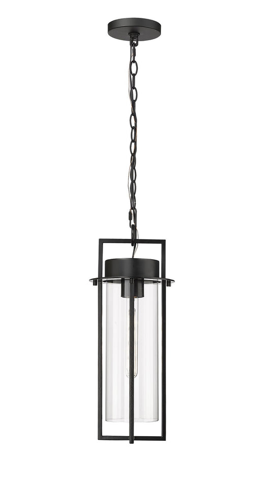 Millennium 10521-PBK Russell One Light Outdoor Hanging Lantern, Powder Coated Black Main Image.jpg