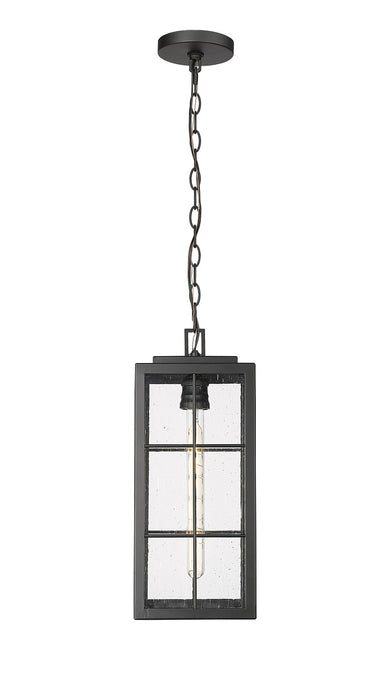 Millennium 10831-PBK Jaxson One Light Outdoor Hanging Lantern, Powder Coated Black Main Image.jpg