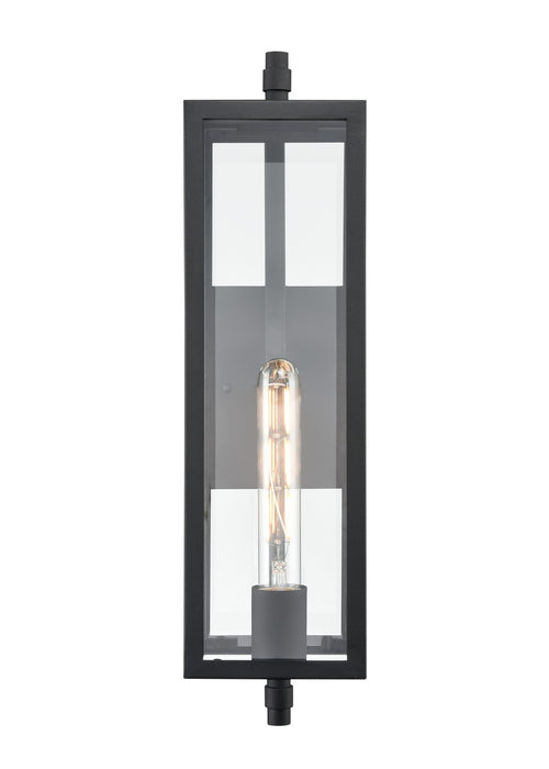 Millennium 230101-TBK Messi One Light Outdoor Wall Sconce, Textured Black Main Image.jpg