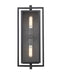 Millennium 250002-TBK Rankin Two Light Outdoor Wall Sconce, Textured Black Main Image.jpg