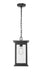 Millennium 4125-PBK Bowton One Light Outdoor Hanging Lantern, Powder Coated Black Main Image.jpg