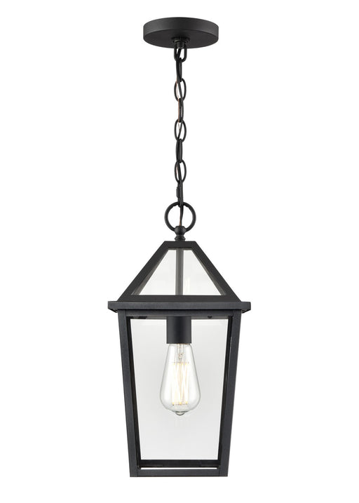 Millennium 91401-TBK Eston One Light Outdoor Hanging Lantern, Textured Black Main Image.jpg