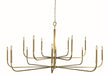 Framburg 5870 BR Manhattan 14 Light Foyer Chandelier, Brushed Brass Main Image.jpg
