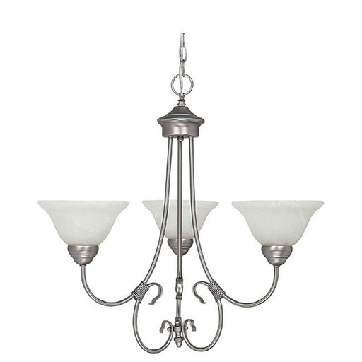 Capital Lighting 3223MN-220 Hometown Three Light Chandelier, Matte Nickel Main Image.jpg