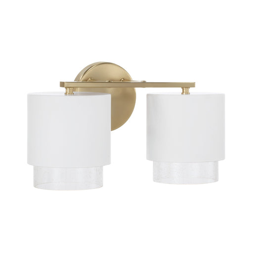 Capital Lighting 153021RE-549 Weller Two Light Vanity, Matte Brass and White Main Image.jpg