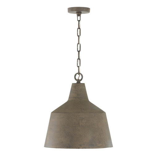 Capital Lighting 335311CY Quarry One Light Pendant, Clay Main Image.jpg