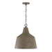 Capital Lighting 335311CY Quarry One Light Pendant, Clay Main Image.jpg