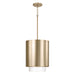 Capital Lighting 353011MA Weller One Light Pendant, Matte Brass Main Image.jpg