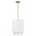 Capital Lighting 353011RE Weller One Light Pendant, Matte Brass and White Main Image.jpg