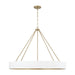 Capital Lighting 453061RE Weller Six Light Chandelier, Matte Brass and White Main Image.jpg