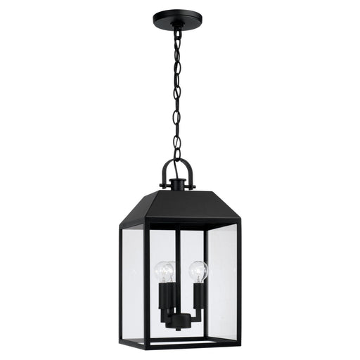 Capital Lighting 953434BK Nelson Three Light Outdoor Hanging Lantern, Black Main Image.jpg