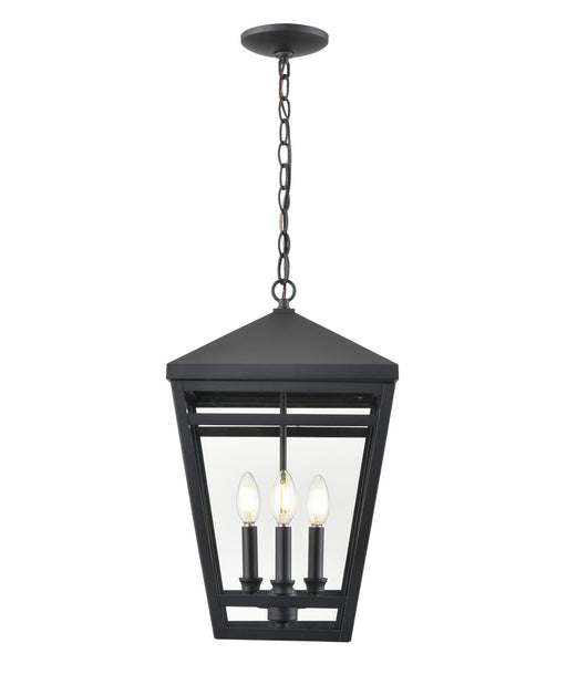Millennium 82105-TBK Seager Three Light Outdoor Lantern, Textured Black Main Image.jpg