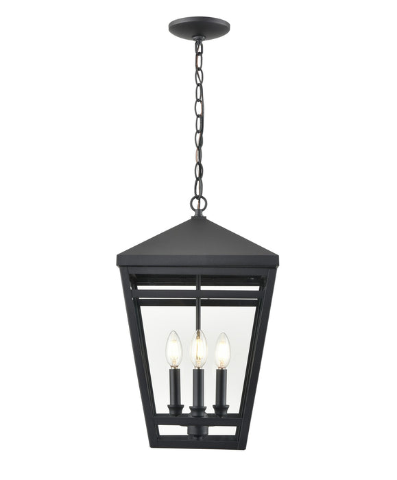 Millennium 82105-TBK Seager Three Light Outdoor Lantern, Textured Black Main Image.jpg
