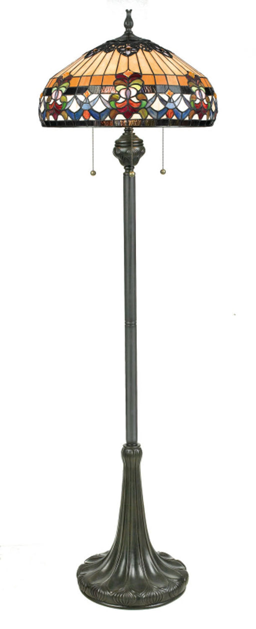 Quoizel TFBF9362VB Belle Fleur Three Light Floor Lamp, Vintage Bronze Main Image.jpg