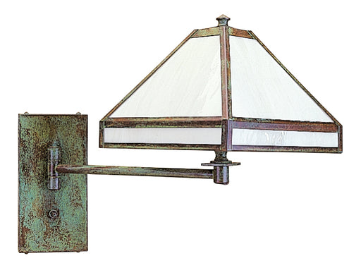 Arroyo PSA-1EWO-VP Pasadena One Light Wall Mount Swing Arm Verdigris Patina Main Image.jpg