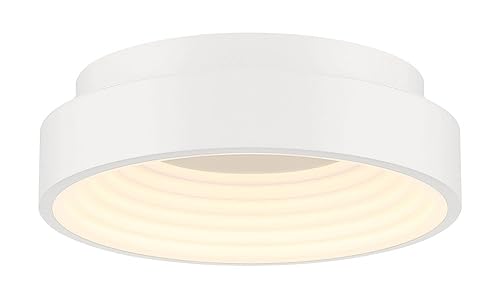 George Kovacs P5550-44B-L Conc LED Flush Mount, Matte White Alternate Image.jpg