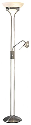 George Kovacs P256-084 George's Reading Room LED Torchiere W/Reading Lamp, Brushed Nickel Alternate Image.jpg