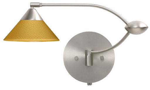 Besa 1WU-282490-SN Kona One Light Swing Arm Wall Sconce Satin Nickel Main Image.jpg