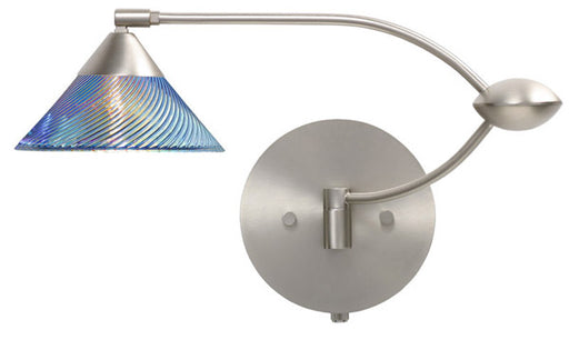 Besa 1WU-550493-SN Kona One Light Swing Arm Wall Sconce Satin Nickel Main Image.jpg