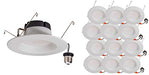 12 Pack of 5"/6" LED Recessed Downlight Trim Replacements, 2700K Soft White, 90CRI, 720 Lumens, Energy Star - UL Wet Rated - Dimmable - Easy to Install Alternate Image 4.jpg