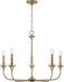 Capital Lighting 448951AD Presley Five Light Chandelier, Aged Brass Alternate Image 4.jpg