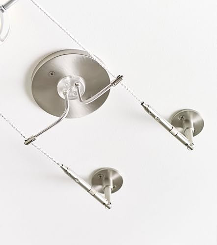 Tiella 800CBL5PN-LED, Accent Electronic Low Volt Surface Track Lighting Kit, LED Bulb Compatible, Nickel Alternate Image 3.jpg