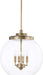 Capital Lighting 321142AD Mid Century Four Light Pendant, Aged Brass Alternate Image.jpg