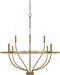 Capital Lighting 428581AD Greyson Eight Light Chandelier, Aged Brass Alternate Image.jpg