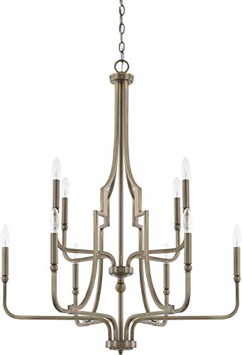 Capital Lighting 419391AD Dawson Ten Light Chandelier, Aged Brass Alternate Image.jpg